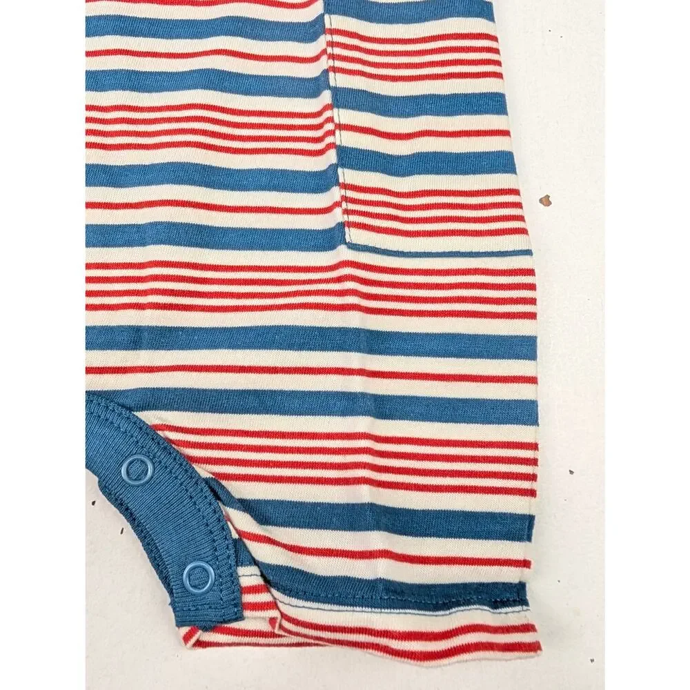Fin & Vince Americana Shorts Romper - 6-12 Months
